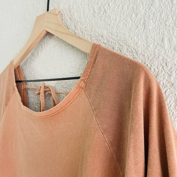 Free People Beach Tan / camel Brown Drop Waist Tunic Mini Dress Swim Cover - Picture 8 of 13